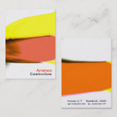 赤い黄色 名刺 (正面/裏面)