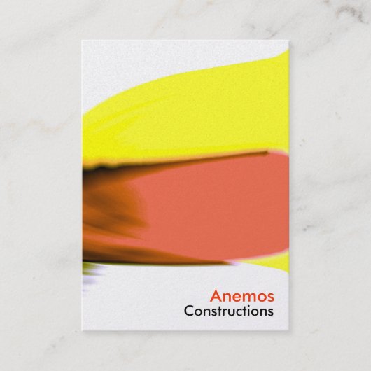 赤い黄色 名刺 (正面)