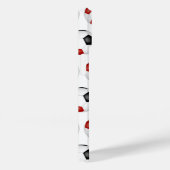 赤い黒いサッカーボールスポーツパターン Case-Mate iPhoneケース (裏面 / 右)