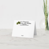 赤い黒いスパイラル抽象芸術ハート感謝テンプレート サンキューカード (裏面)