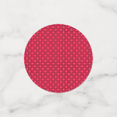 赤い黒いチェッカーボード コンフェッティ (スモール正面)