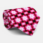 赤い黒いネクタイの白い星6点 ネクタイ (ロール)