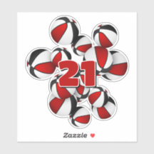 赤い黒いバスケットボールのクラスター上のジャージー番号