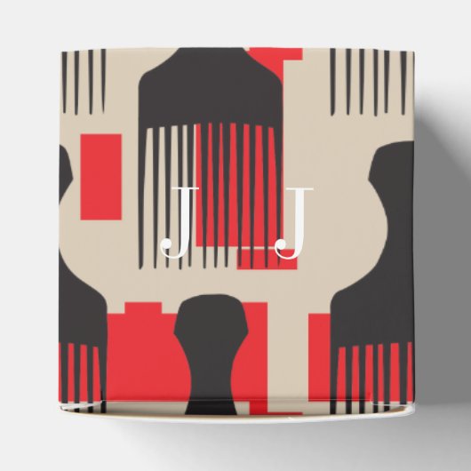 赤い黒いヘアコームAfroピック フェイバーボックス (上部)