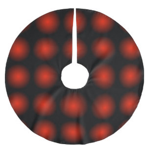 赤い黒いライトパターンのツリースカート ブラッシュドポリエステルツリースカート