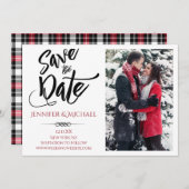 赤い黒い写真日付を保存 セーブザデート (正面/裏面)