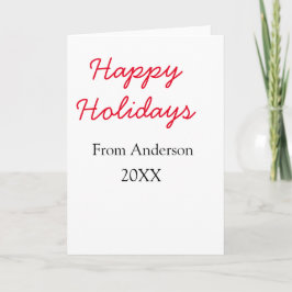 赤い黒い愛家族名年クリスマス カード