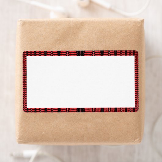 赤い黒い模様 ラベル (インサイチュ)