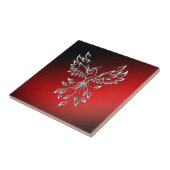 赤い黒い灰とフェニックスガラス タイル (側面)