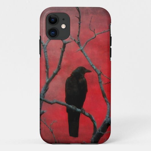 赤い黒い鳥 Case-Mate iPhoneケース (裏面)