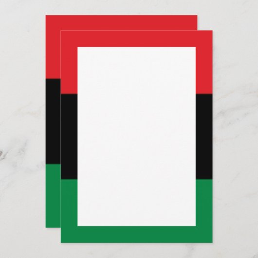 赤い黒と緑の招待状と発表 招待状 (正面/裏面)