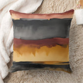 赤い黒と黄色の水色抽象芸術 クッション (ブランケット)