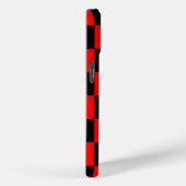 赤い黒のチェッ市松模様にクパターン Case-Mate iPhoneケース (裏面 / 右)