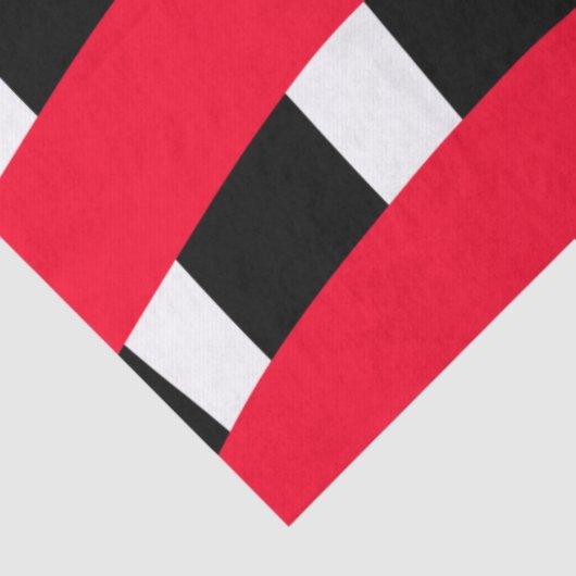 赤い黒の十字形のチェッシンプルカーボード男の男の子のギフトt 薄葉紙 (詳細)