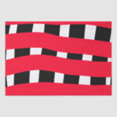 赤い黒の十字形のチェッシンプルカーボード男の男の子のギフトt 薄葉紙 (正面)