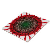 赤い黒の可視光パターン タイル (側面)