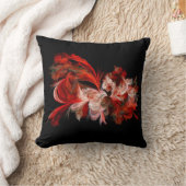 赤い黒の抽象芸術装飾アクセント装飾用クッション クッション (ブランケット)