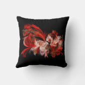 赤い黒の抽象芸術装飾アクセント装飾用クッション クッション (裏面)