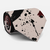 赤い黒の抽象芸術 ネクタイ (ロール)