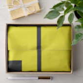 赤い黒の黄色の正方形の幾何学的 薄葉紙 (ギフト)