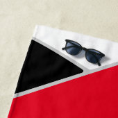 赤い黒またはANY色のバレーボパーソナライズされたール ビーチタオル (インサイチュ)