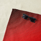 赤い黒灰およびフェニックス ビーチタオル (インサイチュ)