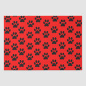 赤い黒猫の前犬の前足の動物の前足のパターン 薄葉紙 (正面)