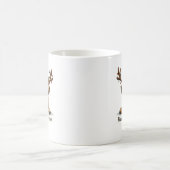🦌 赤い鼻と満杯 – ホリデーマグの魔法 ☕✨ コーヒーマグカップ (中央)