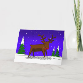 赤い鼻のトナカイのクリスマスカードルドルフ シーズンカード