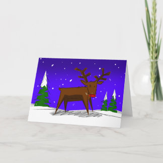 赤い鼻のトナカイのクリスマスカードルドルフ シーズンカード