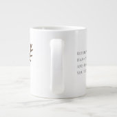 赤い鼻のトナカイのクリスマスルドルフ ジャンボコーヒーマグカップ (裏面)