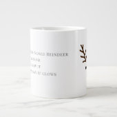 赤い鼻のトナカイのクリスマスルドルフ ジャンボコーヒーマグカップ (正面)