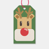 赤い鼻のトナカイのルドルフ ギフトタグ (正面)