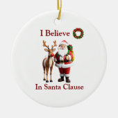 赤い鼻のトナカイのルドルフ セラミックオーナメント (正面)