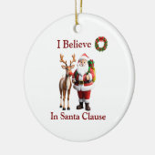 赤い鼻のトナカイのルドルフ セラミックオーナメント (左)