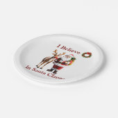 赤い鼻のトナカイのルドルフ ペーパープレート (アングル)