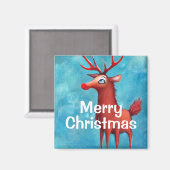 赤い鼻のトナカイのルドルフ マグネット (正面/裏面)