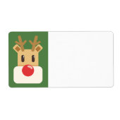 赤い鼻のトナカイのルドルフ ラベル (正面)