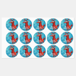 赤い鼻のトナカイのルドルフ ラベル