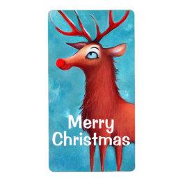 赤い鼻のトナカイのルドルフ ラベル