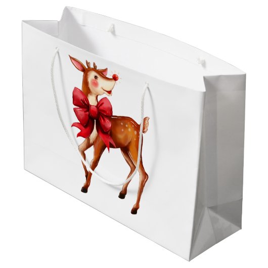 赤い鼻のトナカイのルドルフ ラージペーパーバッグ (裏面アングル)