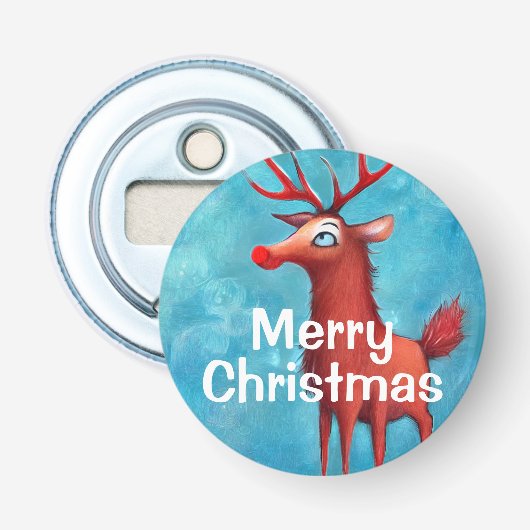 赤い鼻のトナカイのルドルフ 栓抜き (正面)