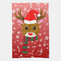 赤い鼻のトナカイの白いクリスマスルドルフ