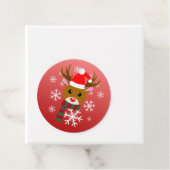 赤い鼻のトナカイの白いクリスマスルドルフ フェイバータグ (インサイチュ)