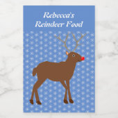 赤い鼻のトナカイカスタム フードラベル (シングルラベル)