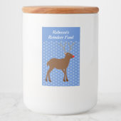 赤い鼻のトナカイカスタム フードラベル (正面)