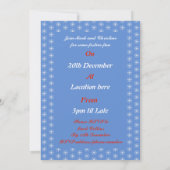 赤い鼻のトナカイカスタム 招待状 (裏面)