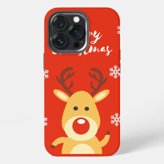 赤い鼻のトナカイ iPhoneケース (裏面)