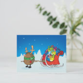 赤い鼻のハリネズミ ポストカード (スタンド正面)