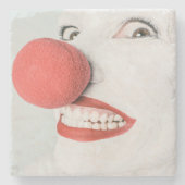 赤い鼻のピエロ ストーンコースター (正面)